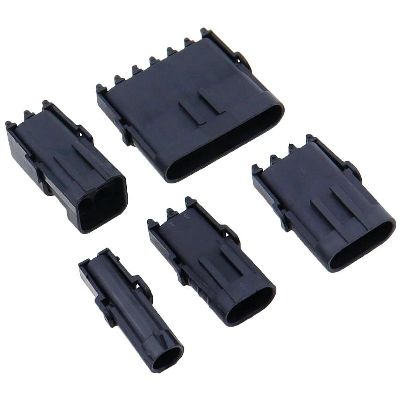 Description Picture 6 of item1 Set 1 2 3 4 6 Pin Way Delphi GM Automotive Female Male Weather Pack Electrical Socket Plug Automobile Connectors