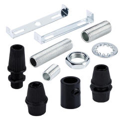 5pcs E27 E14 Lamp Base Chandelier Accessory Metal Lock Cable Wire Clip Bracket M10 Tooth Rod Screw Nut Fix Card Holder Stopper