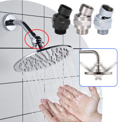 Shower Head Swivel Ball Adapter G1/2 Connector Ball Joint Shower Head Extension Component Adjustable Angle Bathroom Accessories