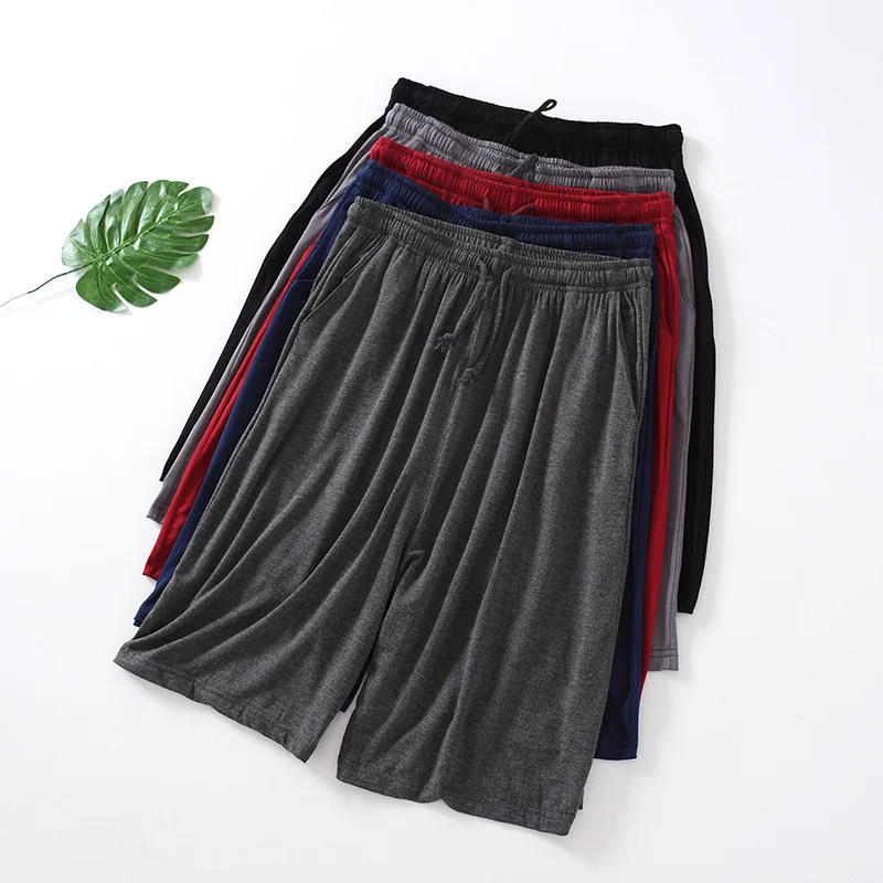 Description Picture 4 of itemPlus Size 7XL 8XL Casual Sleep Shorts for Men Casual Modal Men's Pajamas Shorts Summer Soft Five Points Cotton Beach Shorts Male