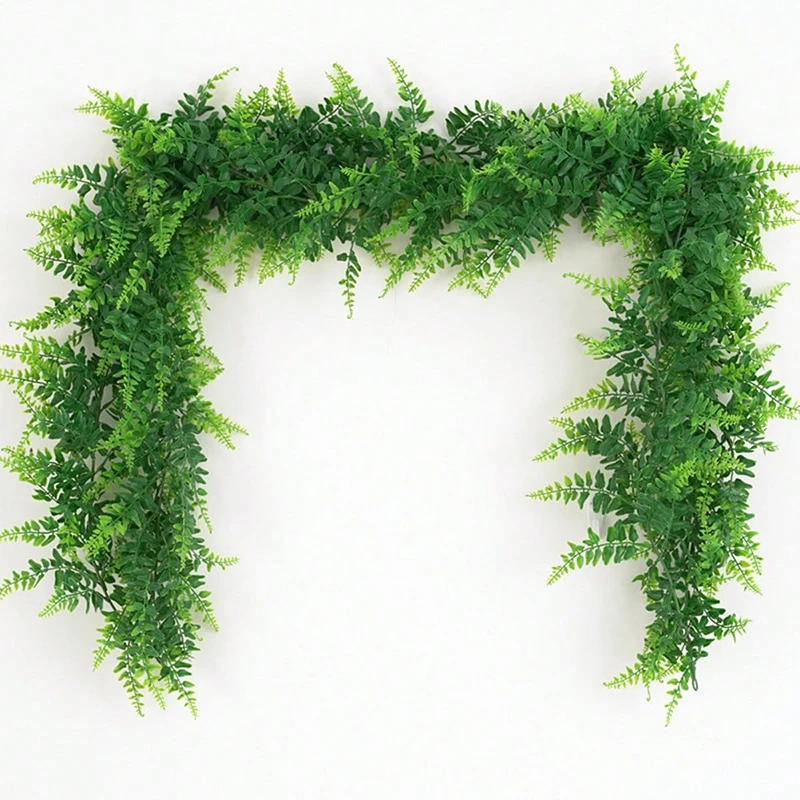 Description Picture 2 of itemArtificial Hanging Plants Green Fake Ivy for Party Table Wedding Arch Layout Outdoor Indoor Home Garden Decoration DIY Wreath