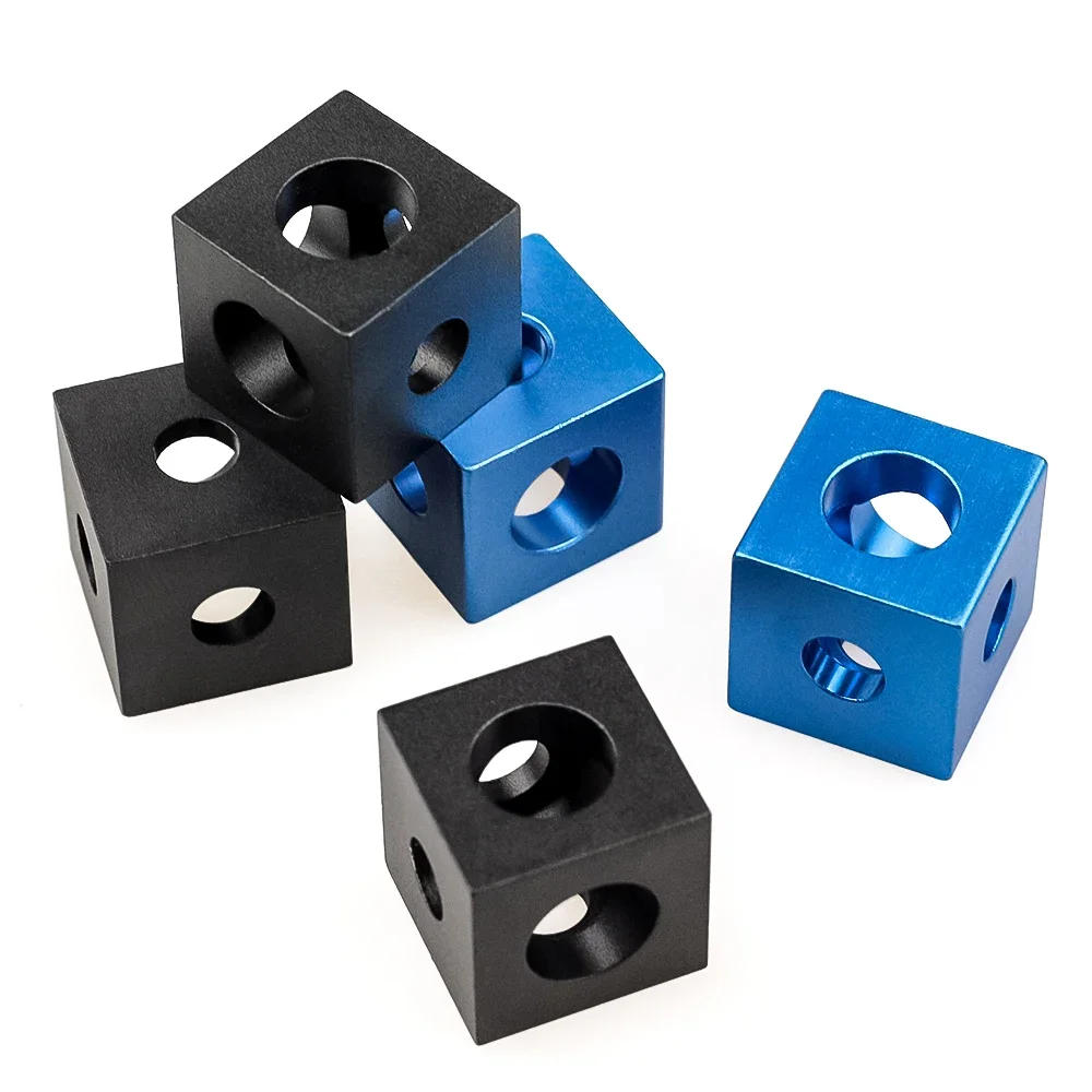 Description Picture 5 of item4Pcs Openbuilds 2020 Aluminum Three Way Cube Connector Joint V-Slot T-Slot Three Way Connector 90 Degree Angle Corner Bracket