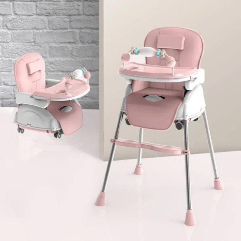 Description Picture 2 of itemBaby Dining Chair Home Multi functional Adjustable Children's Dining Table Multi functional Folding Chair Portable BB Stool