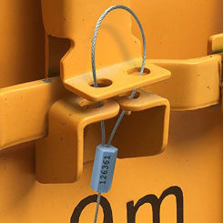 10 Pcs Self-Lock Steel Wire Seals Adjustable Metal Cable Pull Tight Security Seals Tamper Shipping Tags Easy to Use