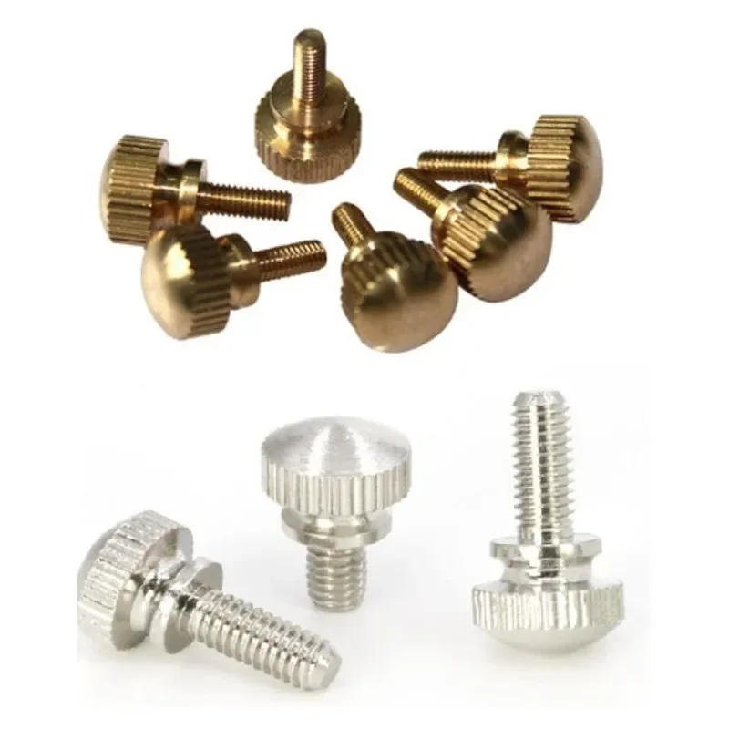 Description Picture 2 of item5PCS M3 M4 M5 M6 brass Hand Tighten screw or with nickel Knurled thumb