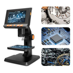 1000X 4.3" LCD Digital Microscope 1080P Coin Microscopio USB Electron Microscopes With Adjustable stand For Soldering Repair