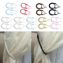 2 Pcs Rope Curtain Tiebacks Tassel Thick Twisted Cord Home Textiles Window Treatments Home Decoration Accessories