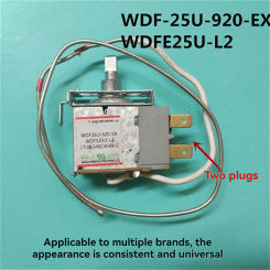 1pc 2-plug Thermostat Freezer Replacement Parts for Homa TCL WDF-25U-920-EX WDFE25U-L2 Refrigerator Compatible with Same Shape