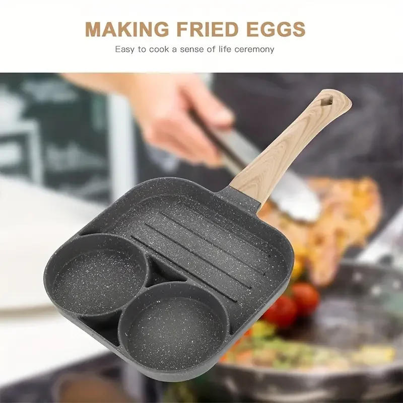 Description Picture 4 of itemKitchen Egg Frying Pan Nonstick Pancake Pans 3/4-Cups Cookware Pancake Pan Egg Pan Suitable for Gas Stove Induction Cooker 1 Pcs