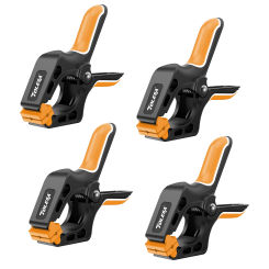 TOLESA 4pcs 4inch Plastic Nylon Adjustable Woodworking Clamps Wood Working Tools Spring Clip Heavy Duty Carpentry Clamps
