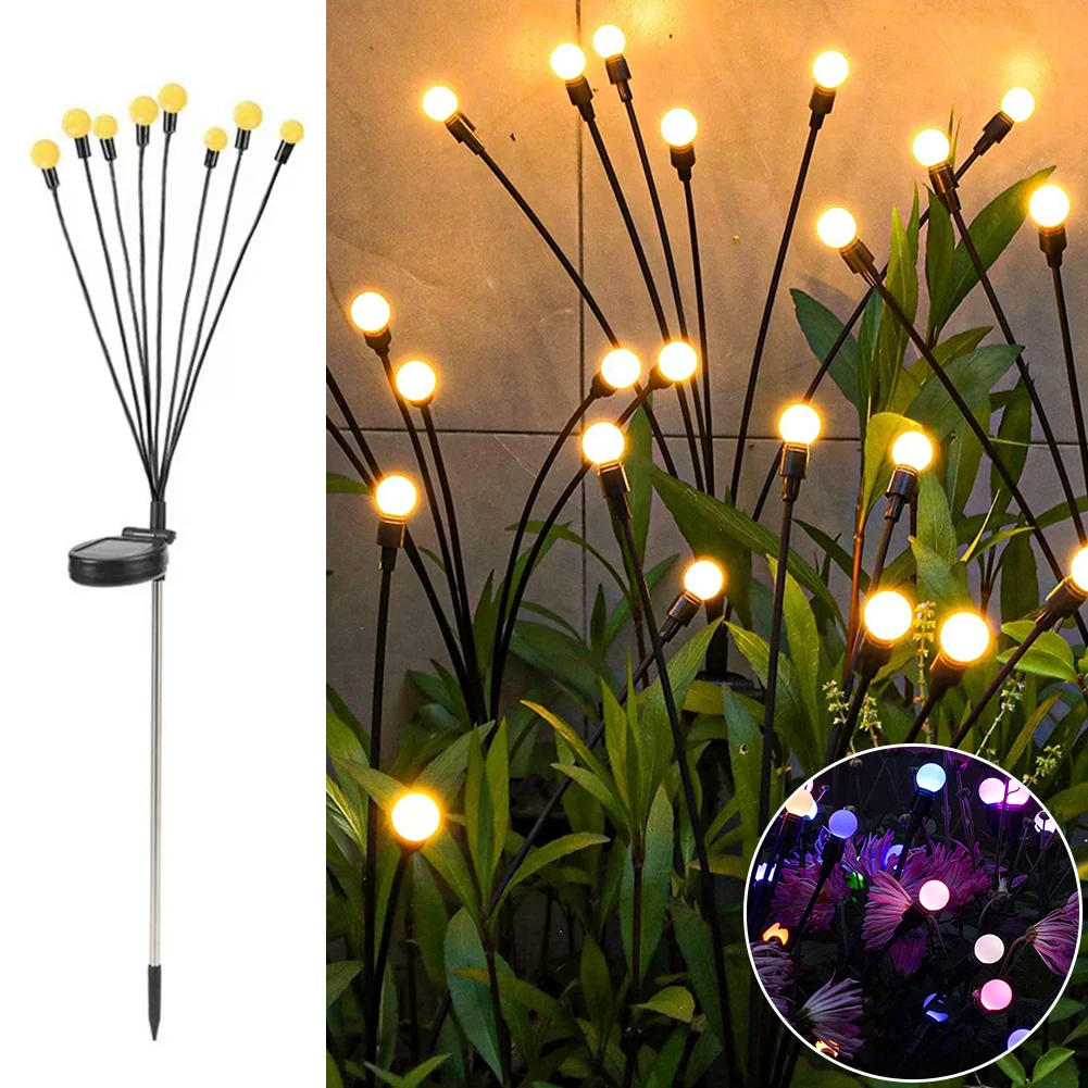 Description Picture 2 of itemLED Firefly Lamp Solar Outdoor Light Garden Decoration Waterproof Garden Home Lawn Fireworks Light Floor New Year Christmas