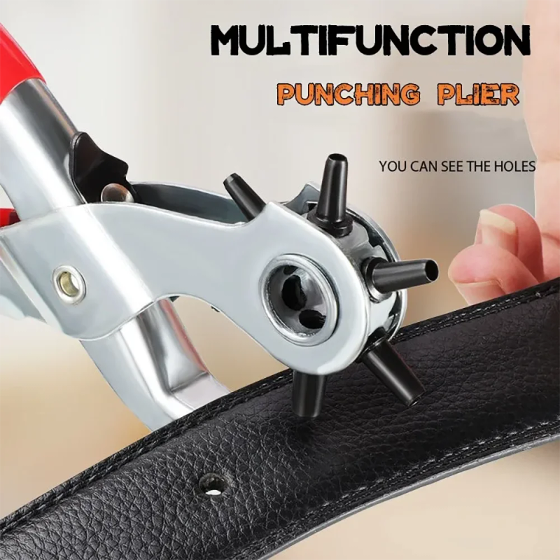 Description Picture 2 of itemMultifunctional Strap Punching Pliers Leather Punching Tools Punching Tools Multifunctional Pliers Useful Round Machines