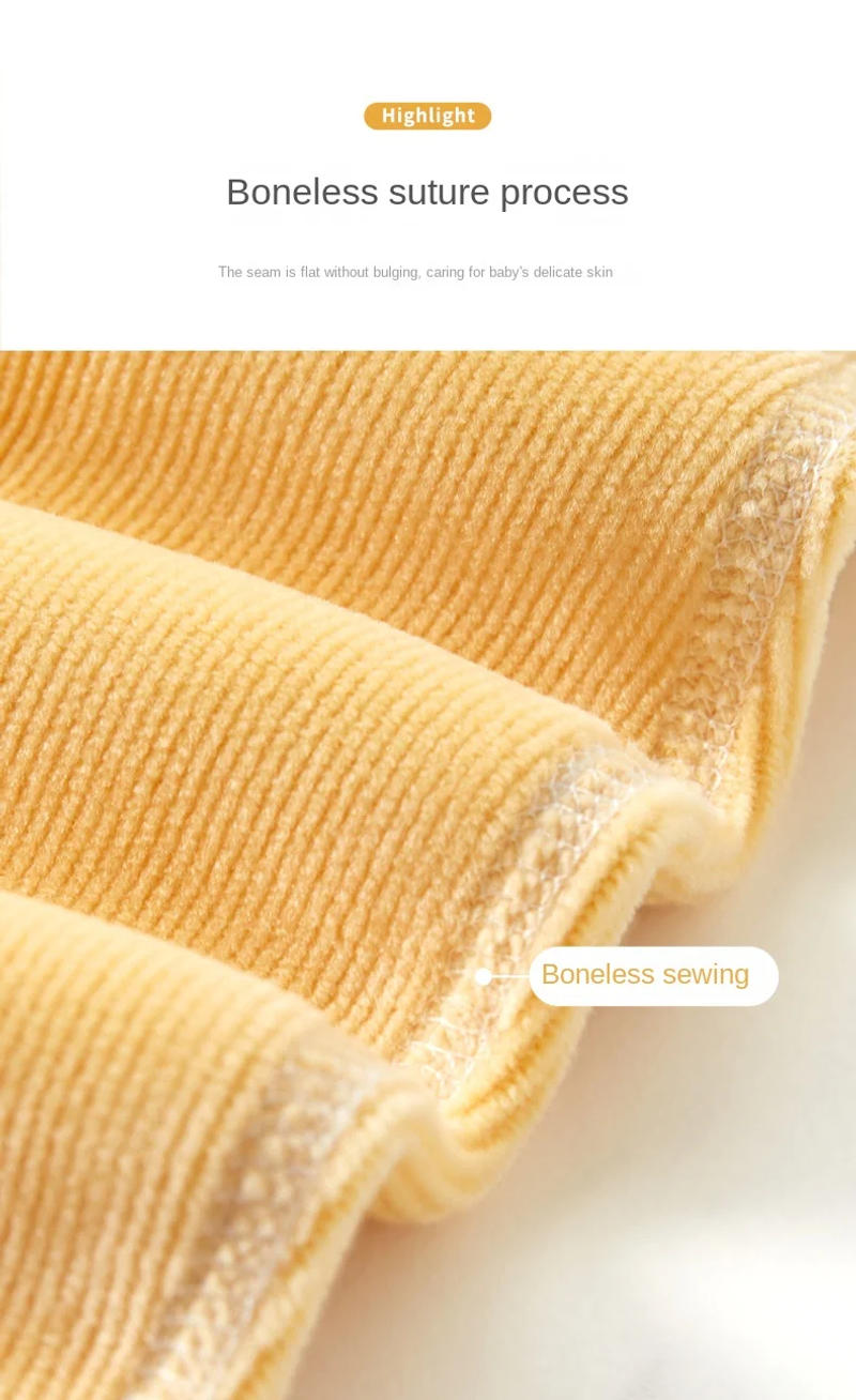 Description Picture 4 of itemBaby Bodysuit Outgoing Warm and Plucked Men's and Women's Autumn Clothing Infant Romper Set Autumn and Winter