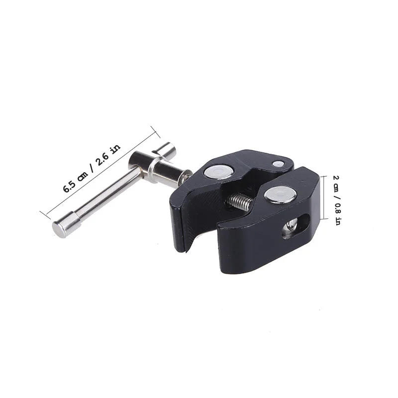Description Picture 4 of itemDSLR Rig LCD Monitor Studio Light Metal Crab Pliers Clip Super Clamp for Boom Light Stand Boom Arm Camera Tripod Monopod Magic