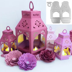 Dies Metal Cutting Dies lantern Stencil for DIY Scrapbooking Embossing Paper Cards Decorative Crafts