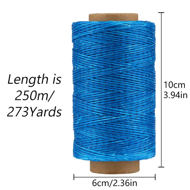 Description Picture 3 of item250M Flat Waxed Cord Polyester Cotton Cord Leather Thread Sewing Threads for Shoes Luggage Bracelet Jewelry Making Accessories
