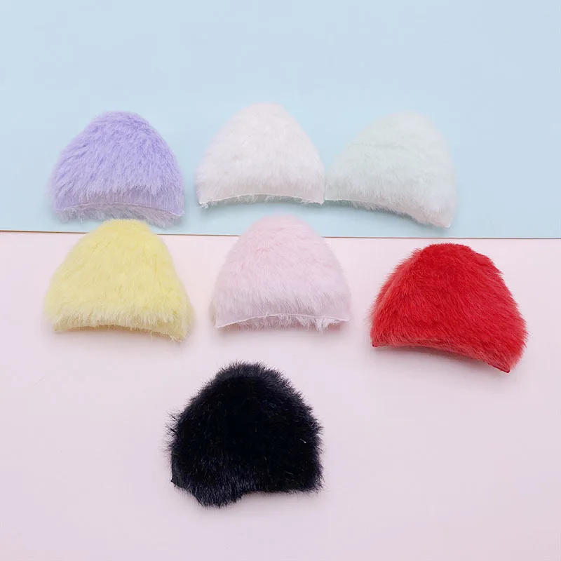 Description Picture 6 of item42Pcs 4*3.4CM Two Side Felt Cat Ear Padded Appliques For Children Hat Sewing DIY Headband Hair Clip Accessories Patches