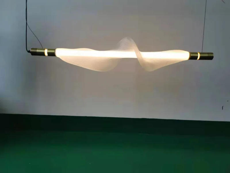 Description Picture 5 of itemItalian Restaurant Pendant Lamp Postmodern Cafe Living Room Designer Bar Art LED Chandelier Creative Long Strip Lighting Fixture