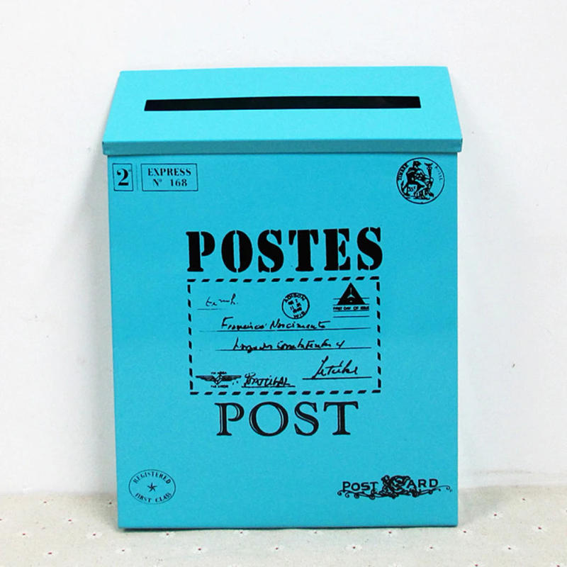 Description Picture 6 of itemVintage Wall Mount Mailbox Letter Box Retro Postal Letter Newspaper Box Wall Mounted Post Box Decoration Crafts Farmhouse Post ﻿