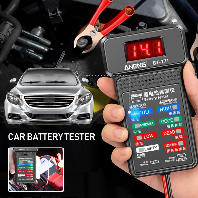 Description Picture 2 of itemCurrent Meters 12V Car Battery Tester 100-2000CCA Battery Load Tester Auto Cranking and Charging System Alternator Analyzer