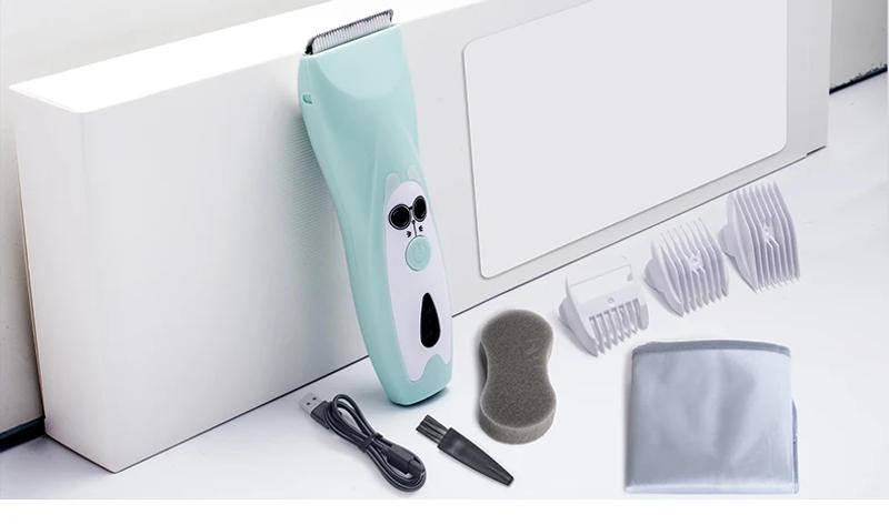 Description Picture 2 of itemQuiet Baby Hair Trimmer Electric Rechargeable Kids Hair Clipper for Children Sleep Haircut Safe Ceramic Blade Waterproof