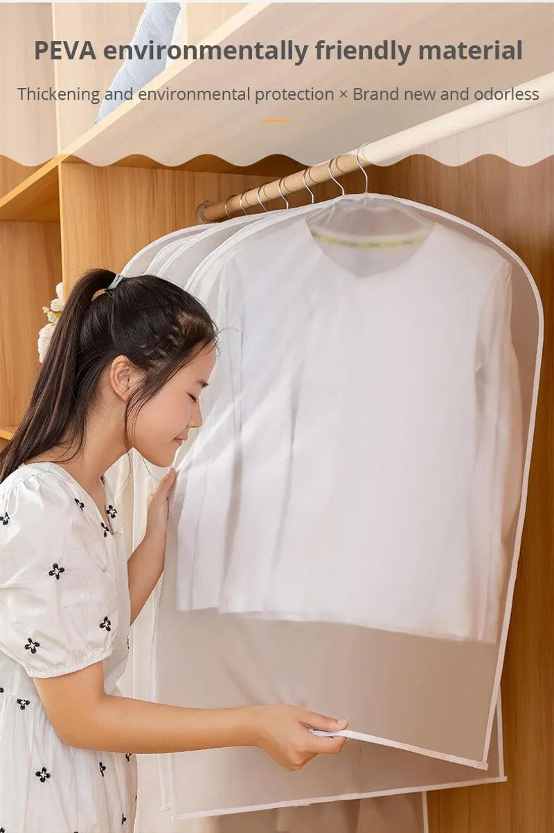 Description Picture 2 of item5pcs Eva Clothing Dust Cover With Open Hem, 100 * 60cm, for Dust Prevention of Clothing Home Furnishings