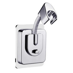 360° Adjustable Shower Head Holder Self-Adhesive Wall Mounted Showerhead Bracket Handheld Sprayer Support Bathroom Accessories