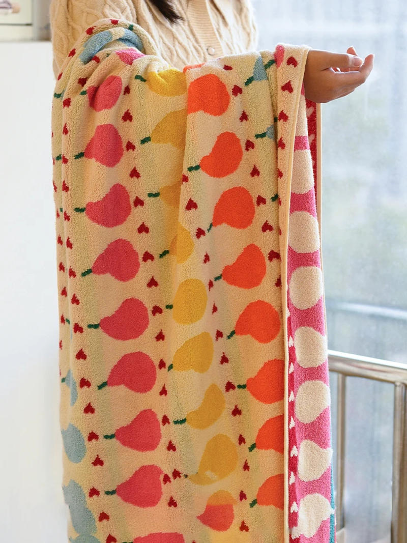 Description Picture 3 of itemCute Graffiti Pears Patter Cotton Soft Face Towel for Kids Absorbent Bath Towel Comfortable Cotton Household Towel Beach Towels