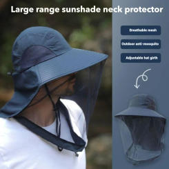Outdoor Anti Insect-repellent Fishing Hat Breathable Uv Protection Hiking Climbing Hat Traveling Sun Hats for Men Women