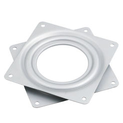 Bearings Rotating Plate 4 Inch Easy Operation Seat Swivel Smooth Heavy Duty Plate Rust-proof for Bookshelf Kitchen Storage Shelf