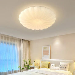Nordic Simple Bedroom Lamp Round Petal Ceiling Lamps Warm Romantic Children's Room Boys Girls Room Decoration Ceiling Lights LED