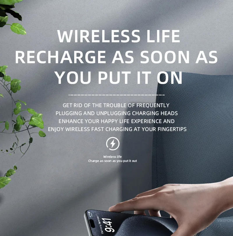 Description Picture 5 of itemBluetooth Speaker Stereo Loudspeaker Wireless Charger Pad Led Light Alarm Clock Fast Wireless Charging for iPhone Samsung Iconic Brand