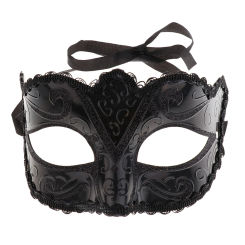 1Pcs Halloween Sexy Eye Mask Black White Lace Venetian Masquerade Tiara Sexy Women Mask Women Men Fancy Dress for Carnival Party