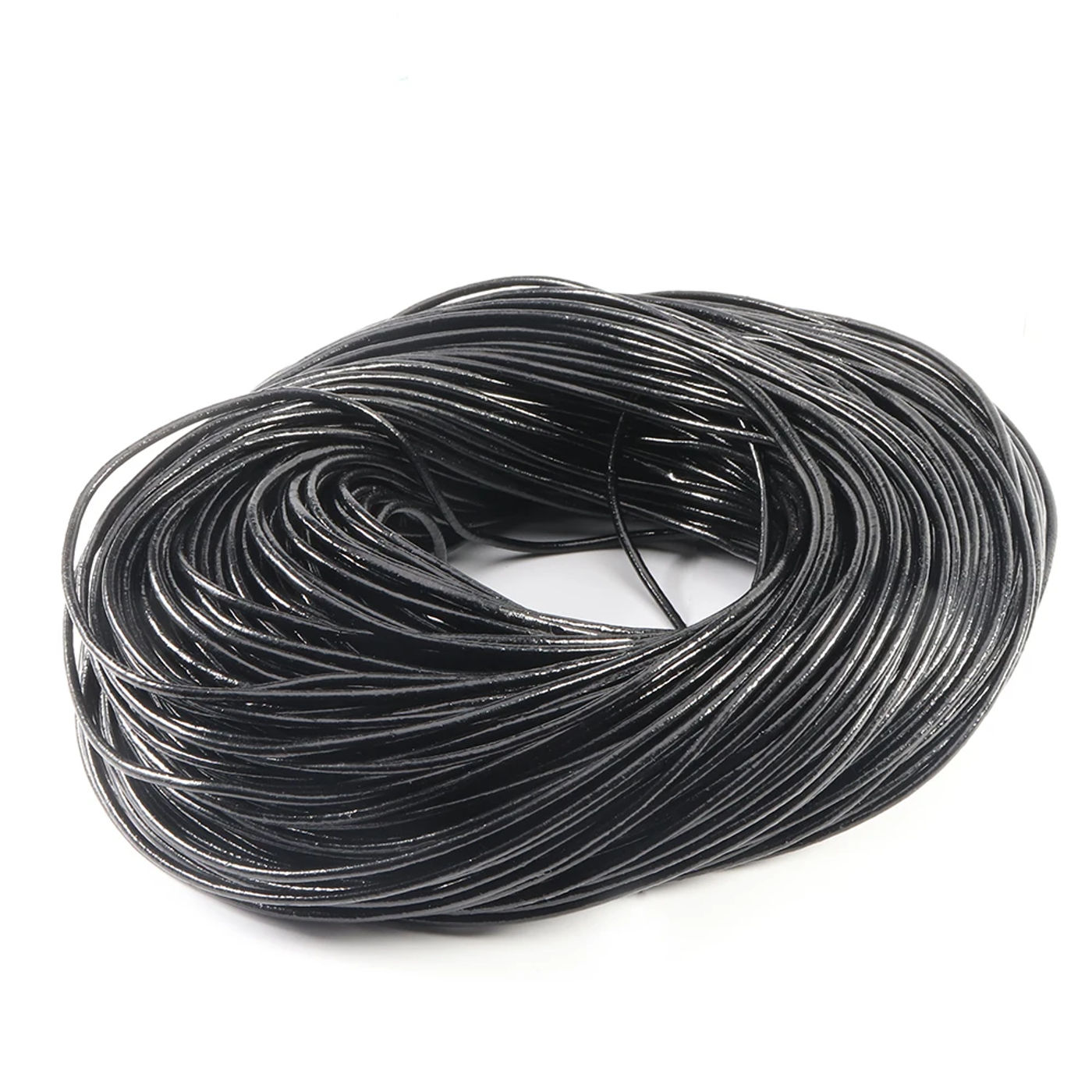 Description Picture 4 of item2-5Yards/Lot 1-5mm Genuine Cow Leather Cords Round Thong Leather Cords For Ornament Making DIY Crafts Clothing Charm Accessories