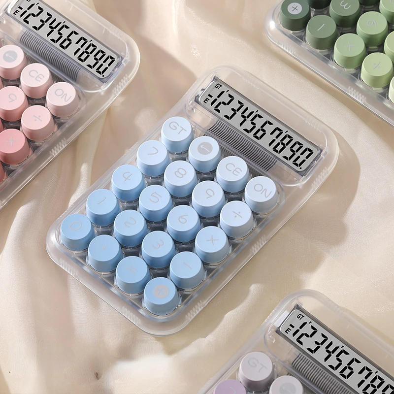 Description Picture 6 of itemCircular Machine Calculators Large Display Mechanical Dot Keyboard Back To School Supplies Students/Finance Stationery