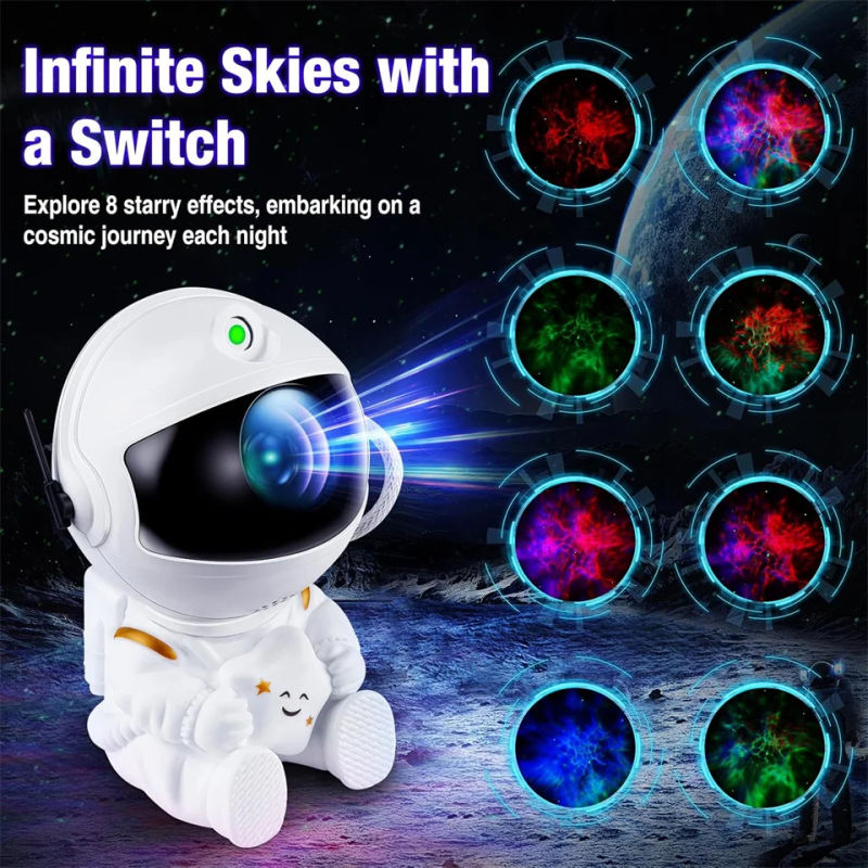 Description Picture 5 of itemStar Projector Galaxy Night Light Astronaut Space Projector Starry Nebula Ceiling LED Lamp for Bedroom Home Decorative kids gift