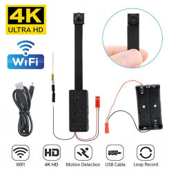 4K HD Mini Camera Video Recorder Motion Detection Home Security WiFi Camcorder Portable DIY Module P2P Camera Remote View