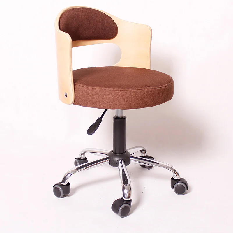 Description Picture 6 of item2023 New Solid Wood Compact Computer Chair Simple Desk Student Lift Chair Small Study Home Back Office Swivel Chair