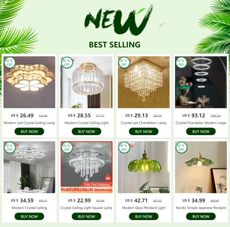 Description Picture 2 of itemModern K9 Crystal Ceiling Lamp Led For Dining Room Stainless Steel Ceiling Lamp Light Fixture Kitchen Lighting Lustres Luminaire