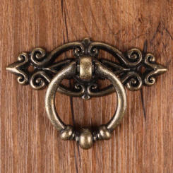 1 Pc Vintage Alloy Kitchen Drawer Cabinet Doors Handle Furniture Knob Hardware Cabinet Antique Handle Bronze Furniture