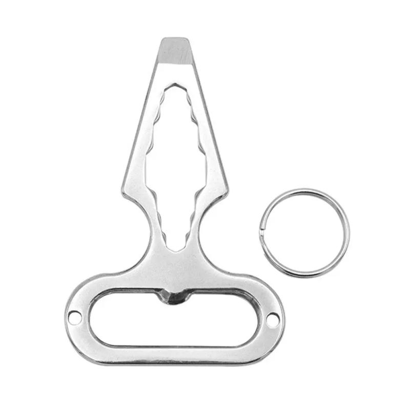 Description Picture 3 of itemMultifunctional EDC Self-defense Spiked Defense Outdoor Combined Wrench Stainless Steel Bottle Opener Camping Tool New