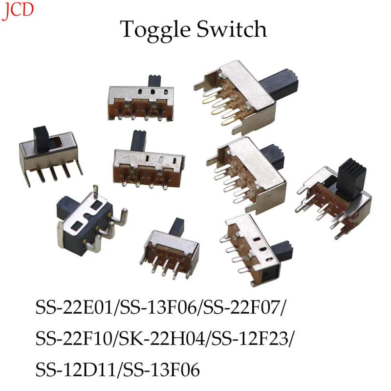 Description Picture 2 of item10PCS SS-13F06 SS/SK-22 Slide Switch Slide Gear Fluctuation Band 2/3 File Single Double Horizontal Mini Horizontal Power Supply