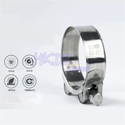304 Stainless Steel Pipe Clamps Powerful Hose Clips Fuel Hose Pipe Clamps Worm Drive Water Pipe Fasteners Clamps