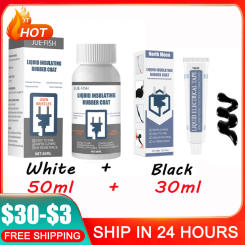 2pcs Waterproof Liquid Insulation Tape Paste Electronic Sealant Insulating Anti UV Fast Dry Glue 30ml +50ml for Home Office