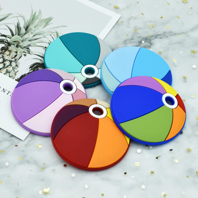 Description Picture 4 of itemSilicone Teethers Volleyball Shaped Baby Teething Toy Chewing Teether For Teeth Charming Bebe Reborn Gift Newborn Molar Product