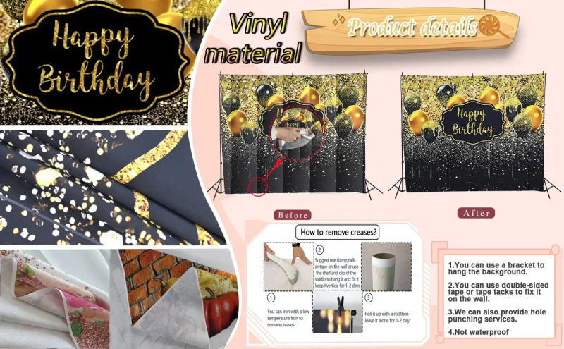 Description Picture 6 of itemScary Circus Halloween Backdrop Horror Night Circus Carnival Evil Clown Kids Birthday Party Photography Background Photo Studio