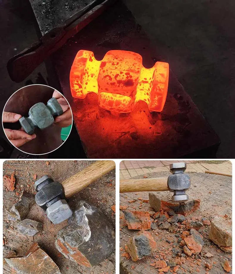 Description Picture 6 of itemAccessories for Hand-forged Tools with Wooden Handles for Household Use Portable Woodworking Professional Hand Tools Hammers