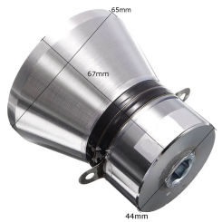1Pcs  100W 28KHz Aluminum  Alloy Ultrasonic Piezoelectric Transducer Cleaner Silvery High Performance Ultrasonic Cleaner Parts