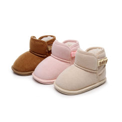 Newborn Baby Girls Boys Ankle Boots Non-slip Winter Snow Shoes  First Walkers Warm Warm Booties Flats Walking Shoes  0-18 Months