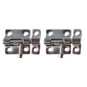 2PCS Iron Door Bolts Latch Solid Sliding Bolt Latch Hasp Staple Gate Safety Lock Door Hardware Easy To Fix With Screws